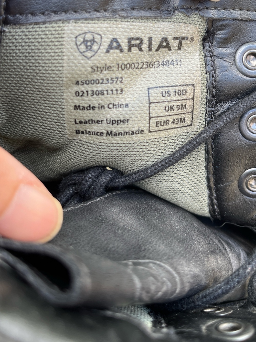 Ariat Heritage III Lace Paddock Boots Men's Size 10 - Picture 8 of 8